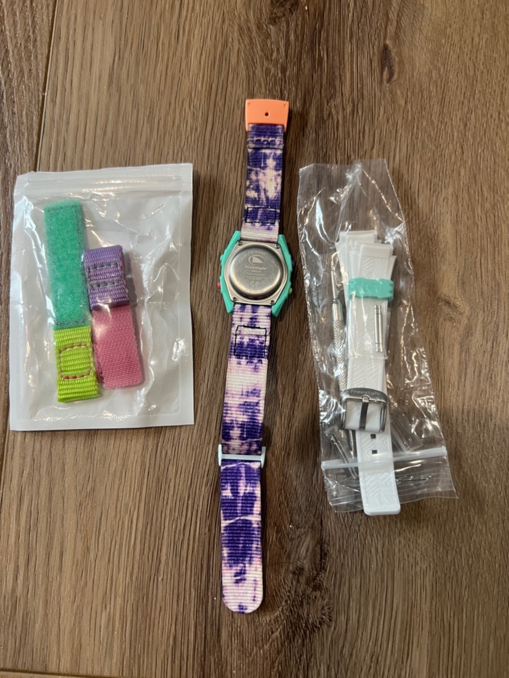 Freestyle kids Watch Purple pink teal  & extra bands - Picture 4 of 7